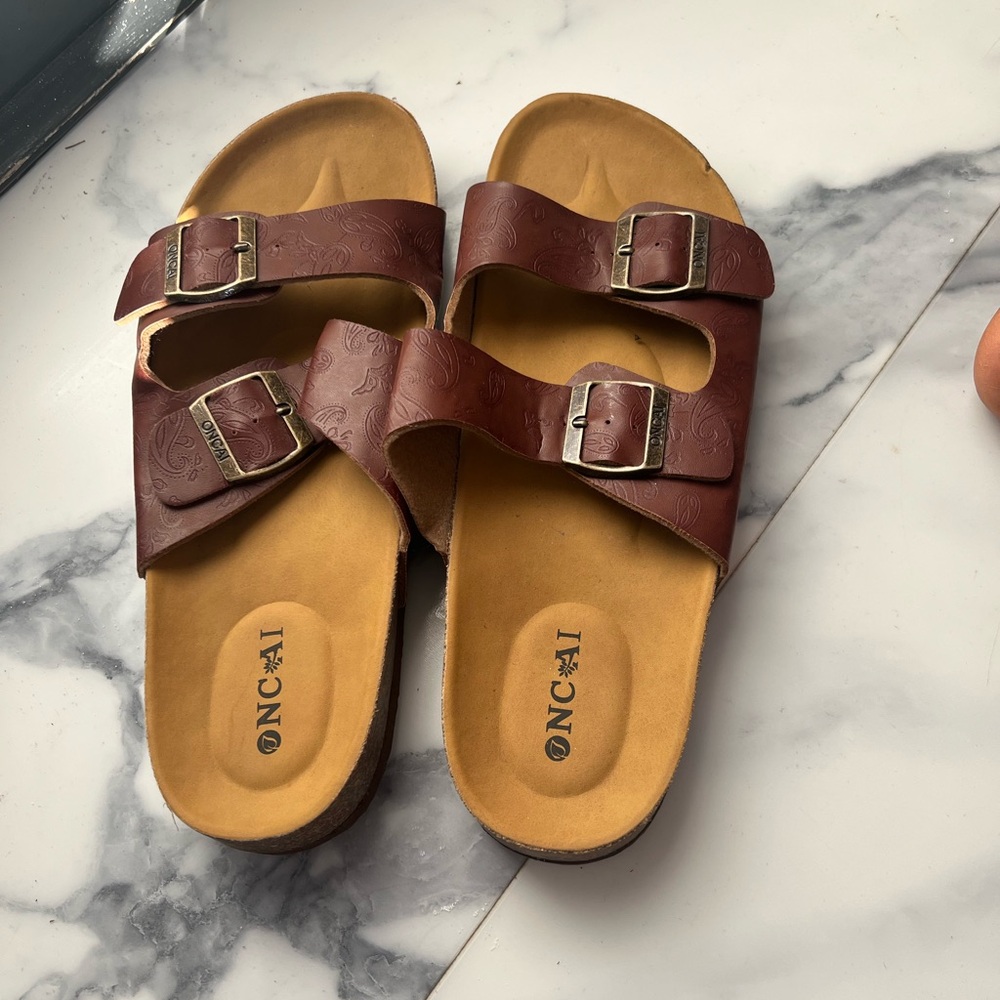 ONCAI Women's Brown Sandals